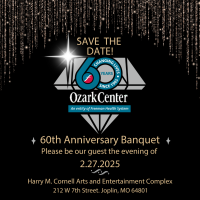 Ozark Center's 60th Anniversary Banquet