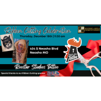 Ribbon Cutting Celebration for Rooster Studios Tattoo