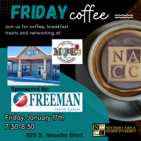 Friday Coffee Sponsored by Freeman Health Systems