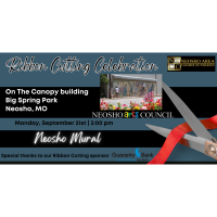 Neosho Mural Restoration Ribbon Cutting