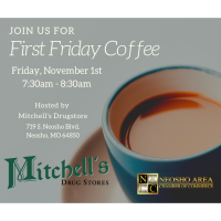 First Friday Coffee - Mitchell's Drug Store on the Blvd.