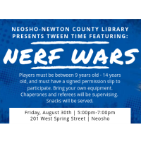 NNCL Presents: Tween Time Featuring NERF WARS