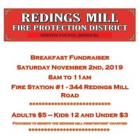 Redings Mill Fire Protection District Breakfast Fundraiser
