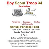 Boy Scout Troop 34 Annual Pancake Feed Fundraiser