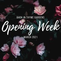 Back In Thyme Gardens & Culinary Center Opening Week!