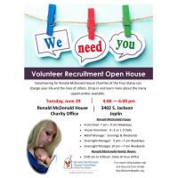 Ronald McDonald House Volunteer Recruitment Open House