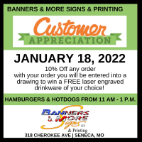 Banners and More Signs Customer Appreciation day