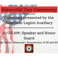 American Legion Auxiliary presents Memorial Day Ceremony