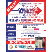 Health Essentials Scrub Shop Summer Sale Event