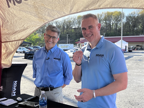 Dowe Quick and Doug Heady broadcast live from 2023 Neosho City Wide Garage Sale