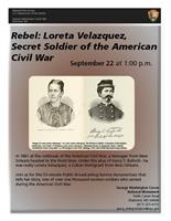 FILM: REBEL- LORETA VELAZQUEZ, SECRET SOLDIER OF THE AMERICAN CIVIL WAR