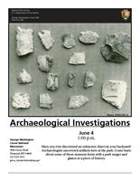 ARCHAEOLOGICAL INVESTIGATIONS