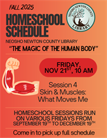 Fall 2025 Homeschool Schedule, Session 4