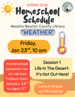 Spring 2026 Homeschool Schedule, Session 1