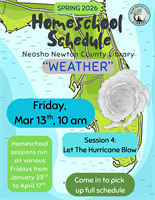 Spring 2026 Homeschool Schedule, Session 4