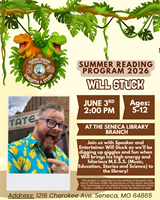 Summer Reading Program 2026 Will Stuck-Seneca Library Branch-Youth