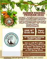 Summer Reading Program 2026 Pris Jeffers Reed
