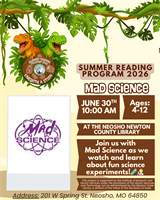 Summer Reading Program 2026 Mad Science