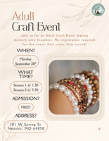 Adult Craft Event Session 1