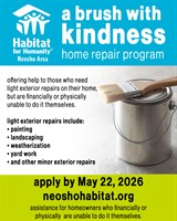 Applications Open for A Brush with Kindness: Free Exterior Home Repairs for Neosho Area Residents