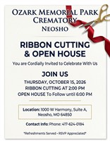 Ozark Memorial Park Crematory Ribbon Cutting & Open House