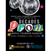 Neosho Area Chamber of Commerce Prepares for Annual Banquet This Week: “Decades Prom” at Downstream 