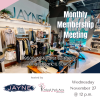 Monthly Membership Meeting at JAYNE