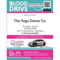 Blood Drive Hosted By The Yoga Dance Co.