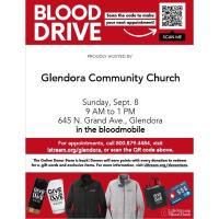 Blood Drive Glendora Community Church