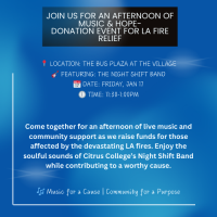 Music, Fun, & Donations for LA Fire