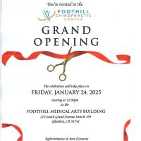 Ribbon Cutting Foothill Chiropractic Center