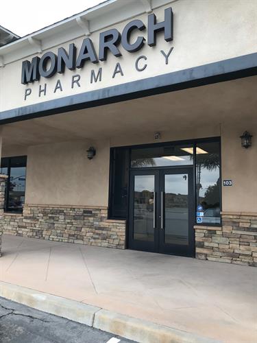 Monarch Pharmacy is located on Route 66 directly across the street from Flappy Jack's Pancake House