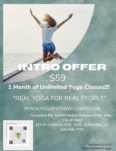 Intro offer for 1 month  Unlimited yoga!