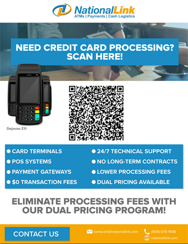 Save on processing fees by scanning our QR!