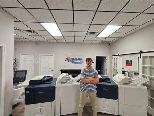 Customer Xerox Production Digital Press Install prep picture