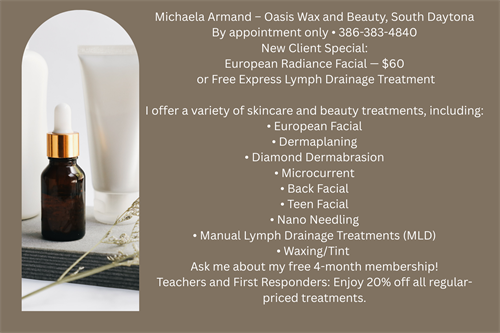 services i provide and Teachers first responders receive 20% off on regular treatments