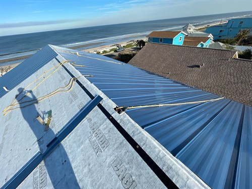 Standing Seam in progress