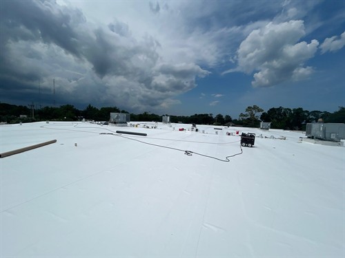 TPO Roof In progress