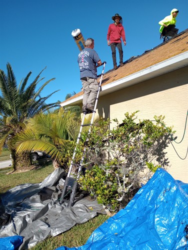 Loading the roof