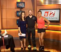 Founder Melissa Perlman with BlueIcy client Dr. David Rudnick on CBS 12 Sunday Morning Show