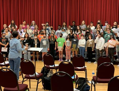 Bel Canto and Cantate rehearsal