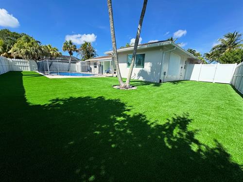 Turf stays green and beautiful all year long