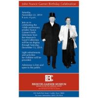 John Nance Garner Birthday Celebration