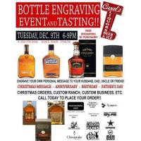Bottle Engraving Event and Tasting