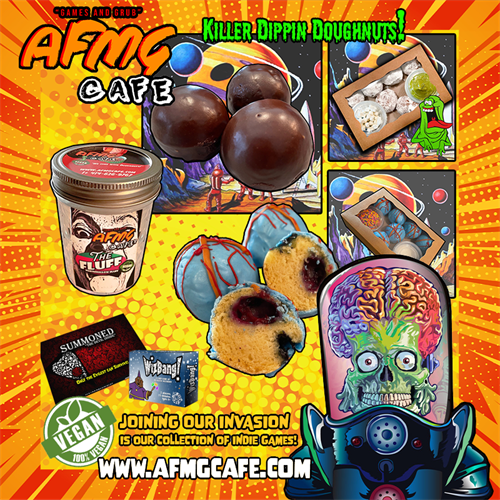 AFMG Cafe MKE's Killer Vegan Dippin Doughnuts and Boardgames