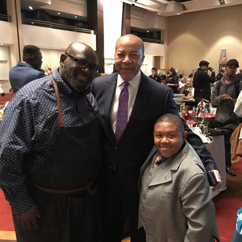 Chef Ave with Tommy Dortch and Emanuel Lewis