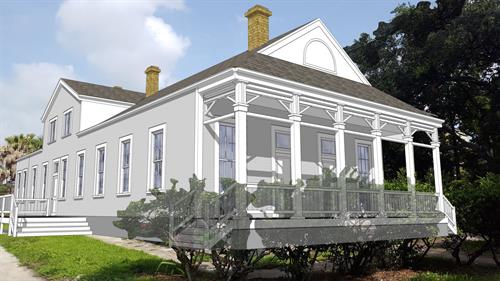 Dufossat House Historic Renovation & Addition - Rendering
