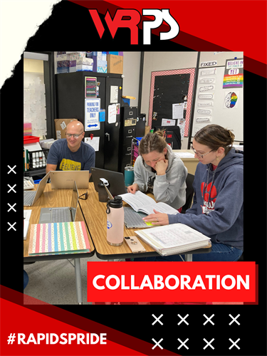 Staff members collaborate and learn together