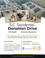 S.C. Swiderski Humane Society Donation Drive