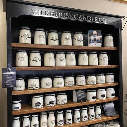 Milkhouse Candle Display
